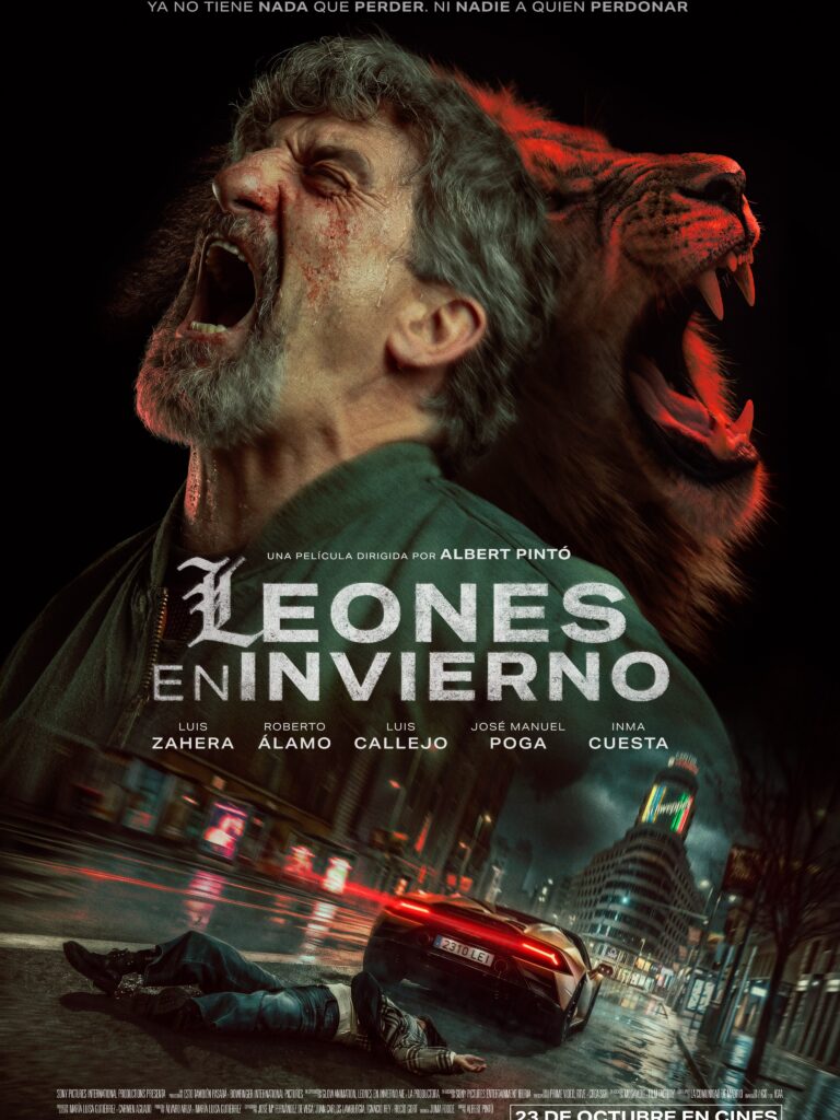 Leones en invierno poster
